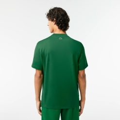 T-Shirts | LACOSTE T-Shirt Relaxed Fit En Jersey Avec Badge Matelasse