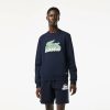 Sweatshirts | LACOSTE Sweatshirt Col Rond Homme Lacoste En Molleton