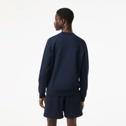 Sweatshirts | LACOSTE Sweatshirt Col Rond Homme Lacoste En Molleton