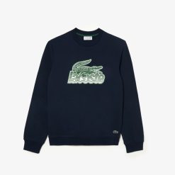 Sweatshirts | LACOSTE Sweatshirt Col Rond Homme Lacoste En Molleton