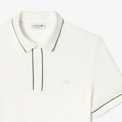 Polos | LACOSTE Polo Smart Paris En Coton Stretch Lisere Contraste