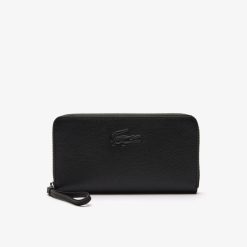 Portefeuilles & Petite Maroquinerie | LACOSTE Grand Portefeuille Zippe City Court En Cuir