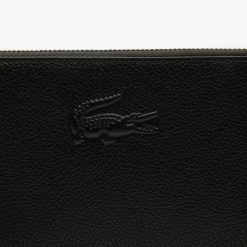 Portefeuilles & Petite Maroquinerie | LACOSTE Grand Portefeuille Zippe City Court En Cuir