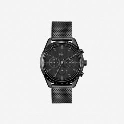 Montres | LACOSTE Montre Homme Chronographe Boston En Acier Noir Lacoste