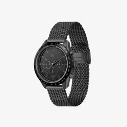 Montres | LACOSTE Montre Homme Chronographe Boston En Acier Noir Lacoste