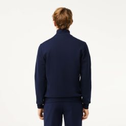 Sweatshirts | LACOSTE Sweatshirt Jogger Zippe Homme Regular Fit Lacoste En Molleton Gratte