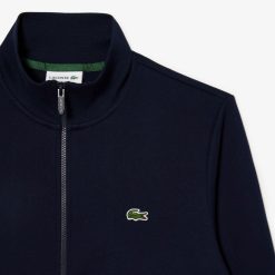 Sweatshirts | LACOSTE Sweatshirt Jogger Zippe Homme Regular Fit Lacoste En Molleton Gratte