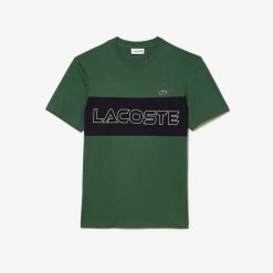 T-Shirts | LACOSTE T-Shirt Color-Block Regular Fit Imprime Lacoste