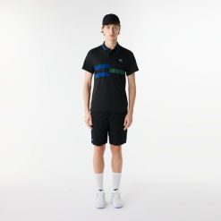 Vetements De Sport | LACOSTE Polo Tennis Ultra-Dry Avec Rayures Color-Block