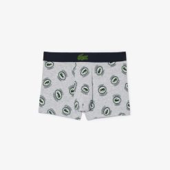 Sous-Vetements & Vetements D'Interieur | LACOSTE Boxer Court Imprime En Jersey Stretch