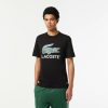 T-Shirts | LACOSTE T-Shirt Imprime Signature En Jersey De Coton