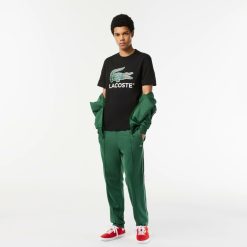 T-Shirts | LACOSTE T-Shirt Imprime Signature En Jersey De Coton