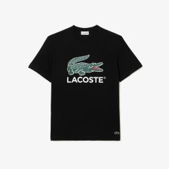 T-Shirts | LACOSTE T-Shirt Imprime Signature En Jersey De Coton