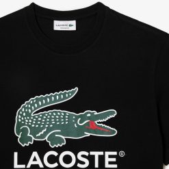 T-Shirts | LACOSTE T-Shirt Imprime Signature En Jersey De Coton