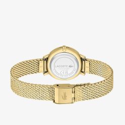 Montres | LACOSTE Montre 2 Aiguilles Suzanne Maille Ip Or Jaune