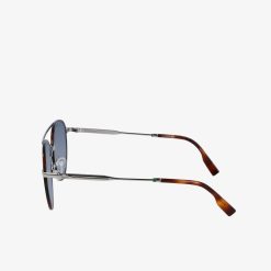 Lunettes De Soleil | LACOSTE Lunettes De Soleil Neoheritage Ovales En Metal