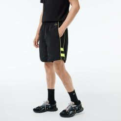 Pantalons & Shorts | LACOSTE Short Sportsuit Relaxed Fit A Broderie En Fibres Recyclees