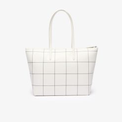 Sacs A Main & Cabas | LACOSTE Grand Sac Cabas L.12.12 A Carreaux