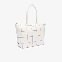 Sacs A Main & Cabas | LACOSTE Grand Sac Cabas L.12.12 A Carreaux