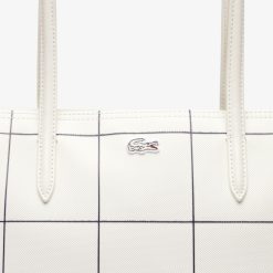 Sacs A Main & Cabas | LACOSTE Grand Sac Cabas L.12.12 A Carreaux