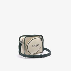 Sacs A Bandouliere | LACOSTE Sac Bandouliere Heritage Canvas Inspiration Tennis En Textile