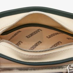 Sacs A Bandouliere | LACOSTE Sac Bandouliere Heritage Canvas Inspiration Tennis En Textile