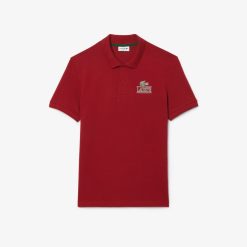 Polos | LACOSTE Polo Mini Pique Stretch Imprime Signature Lacoste