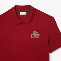 Polos | LACOSTE Polo Mini Pique Stretch Imprime Signature Lacoste