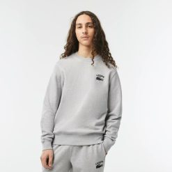 Sweatshirts | LACOSTE Sweatshirt Homme Col Rond Avec Inscription Dans Le Dos Lacoste