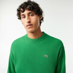 Pullovers | LACOSTE Pull Homme Lacoste Relaxed Fit Col Rond En Laine