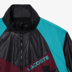 Manteaux & Vestes | LACOSTE Veste Color Block Oversize A Capuche Avec Taille Ajustable