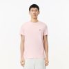 T-Shirts | LACOSTE T-Shirt Col Rond En Jersey De Coton Pima Uni