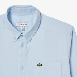 Vetements Garcon | LACOSTE Chemise Enfant Lacoste Avec Poches Contrastees Sur Le Devant