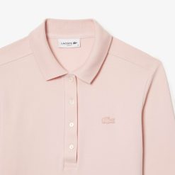 Polos | LACOSTE Polo Lacoste Slim Fit A Manches Longues En Pique Stretch