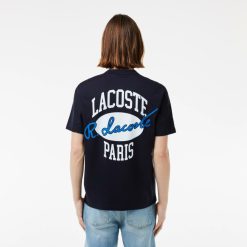 T-Shirts | LACOSTE T-Shirt En Coton Avec Imprime Inspire Des Archives