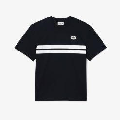 T-Shirts | LACOSTE T-Shirt En Coton Avec Imprime Inspire Des Archives