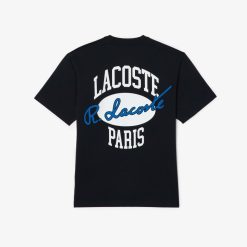 T-Shirts | LACOSTE T-Shirt En Coton Avec Imprime Inspire Des Archives