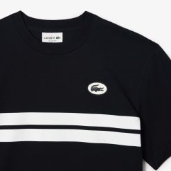 T-Shirts | LACOSTE T-Shirt En Coton Avec Imprime Inspire Des Archives