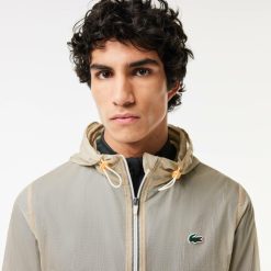 Vetements De Sport | LACOSTE Veste Sport Legere Deperlante Avec Capuche