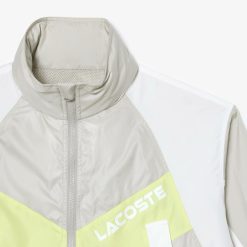 Manteaux & Vestes | LACOSTE Veste Color Block Oversize A Capuche Avec Taille Ajustable