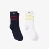 Accessoires | LACOSTE Chaussettes Enfant Lacoste Avec Rayures Contrastees En Jersey