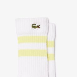 Accessoires | LACOSTE Chaussettes Enfant Lacoste Avec Rayures Contrastees En Jersey