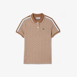 Polos | LACOSTE Polo Slim Fit Jacquard Monogramme Lacoste