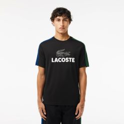 Vetements De Sport | LACOSTE T-Shirt Tennis Ultra-Dry Color-Block Imprime