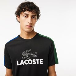 Vetements De Sport | LACOSTE T-Shirt Tennis Ultra-Dry Color-Block Imprime