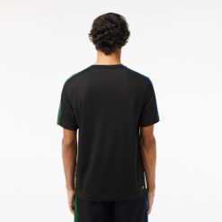 Vetements De Sport | LACOSTE T-Shirt Tennis Ultra-Dry Color-Block Imprime