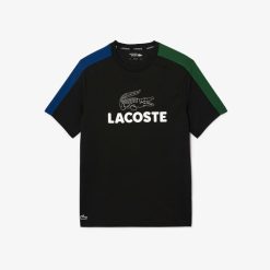 Vetements De Sport | LACOSTE T-Shirt Tennis Ultra-Dry Color-Block Imprime