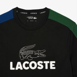 Vetements De Sport | LACOSTE T-Shirt Tennis Ultra-Dry Color-Block Imprime