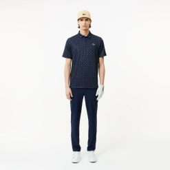 Vetements De Sport | LACOSTE Polo Imprime Homme Lacoste Golf En Polyester Recycle