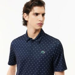 Vetements De Sport | LACOSTE Polo Imprime Homme Lacoste Golf En Polyester Recycle